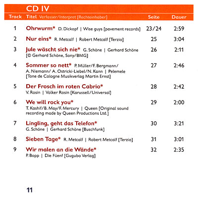 cd - liederbuch 3